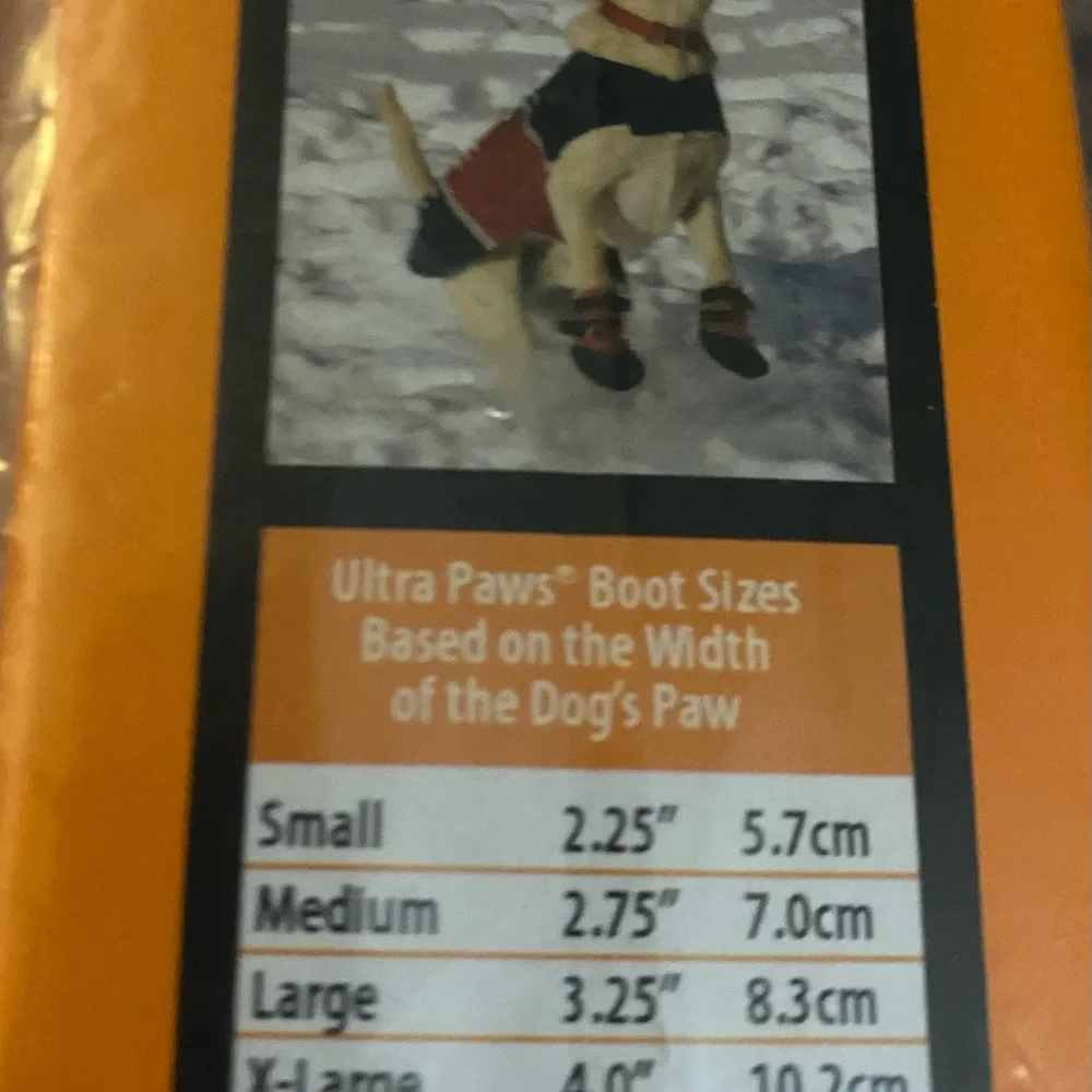 Ultra Paws Rugged Dog Boots- Small  MSRP $54.99-Cabela’s)